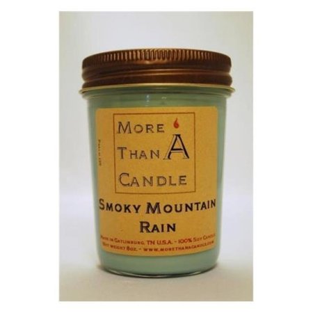 MORE THAN A CANDLE More Than A Candle SMR8J 8 oz Jelly Jar Soy Candle; Smoky Mountain Rain SMR8J